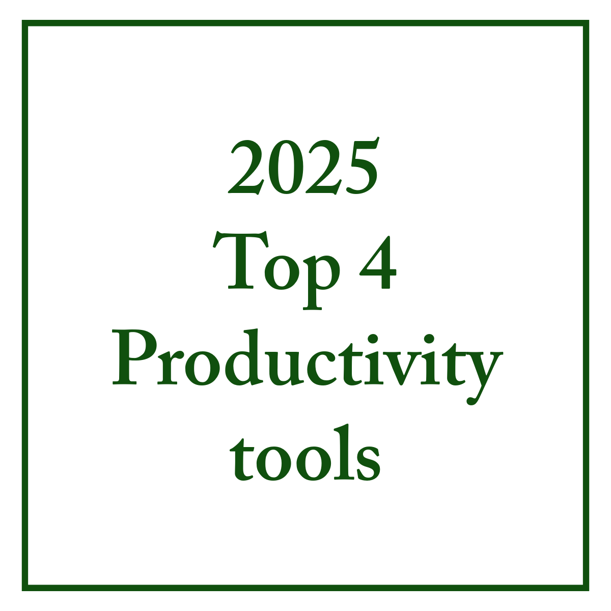 2025 Top 4 Productivity Tools for Writers