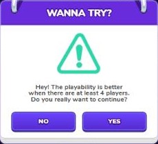 Gartic Phone message: the playability is better when there are at least 4 players