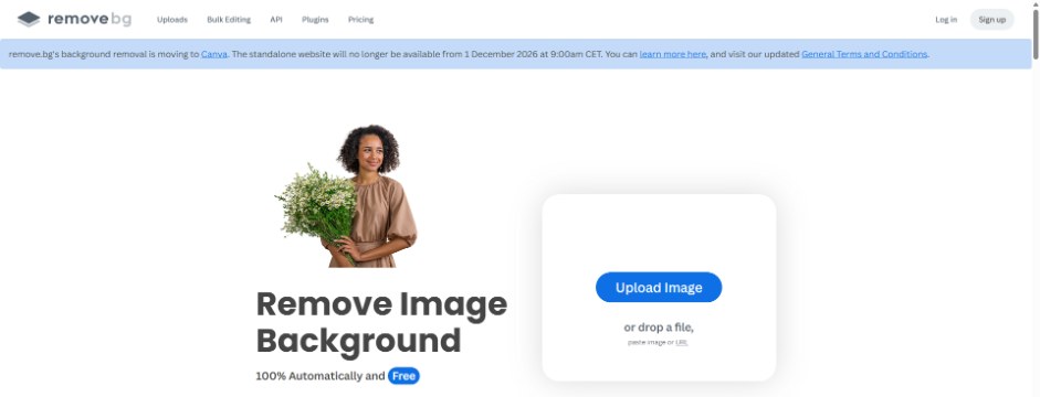 remove.bg shutting down notice: background removal is moving to Canva and the standalone website will no longer be available from 1 December 2026